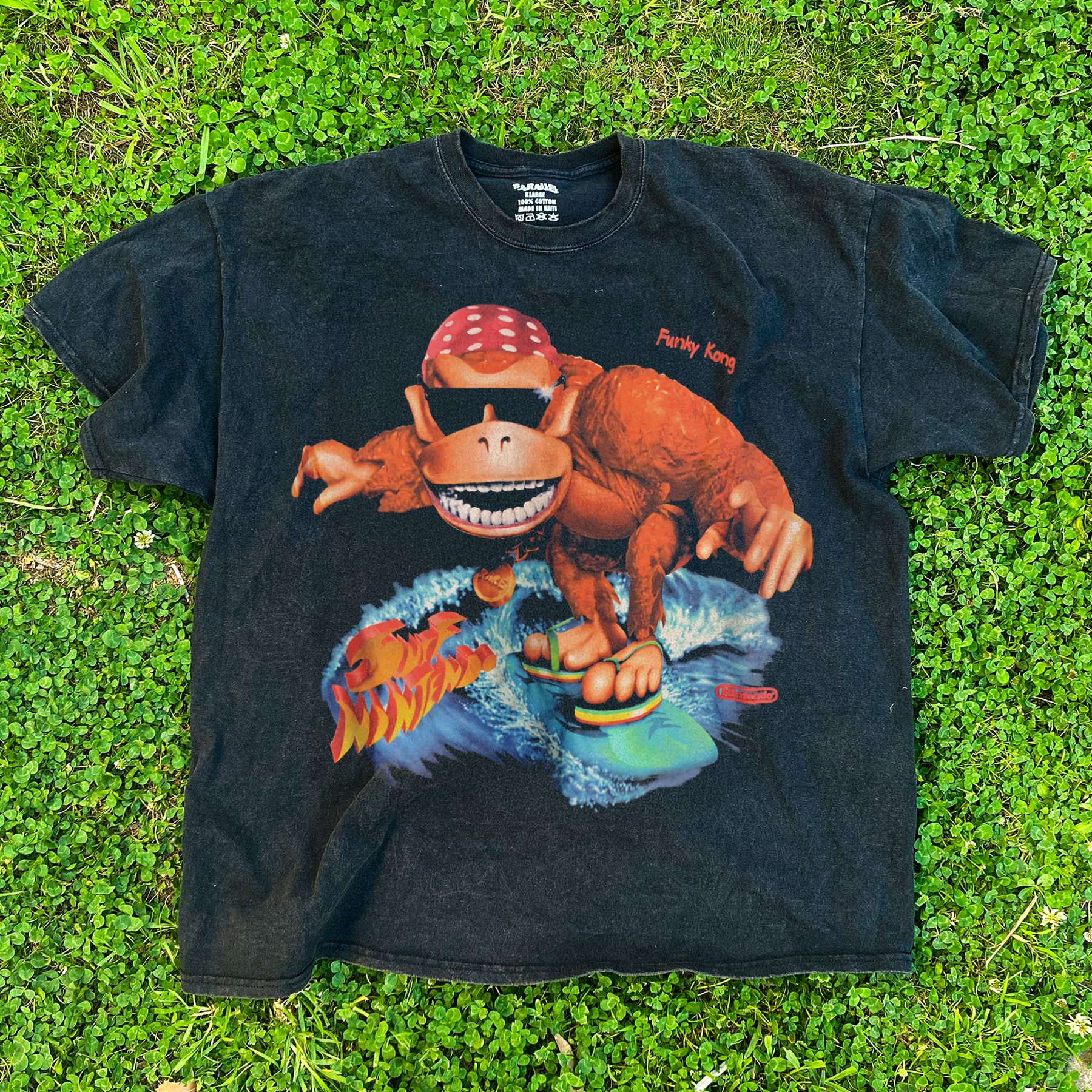 1995 VINTAGE ‘FUNKY KONG SURF’ PROMO BLACK T-SHIRT