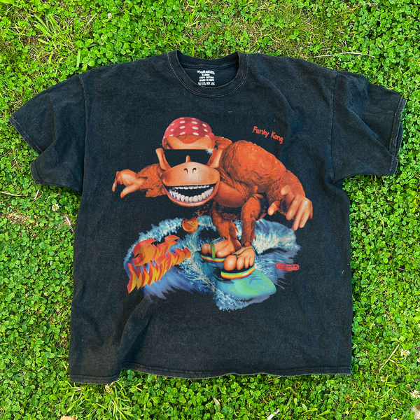1995 VINTAGE ‘FUNKY KONG SURF’ PROMO BLACK T-SHIRT