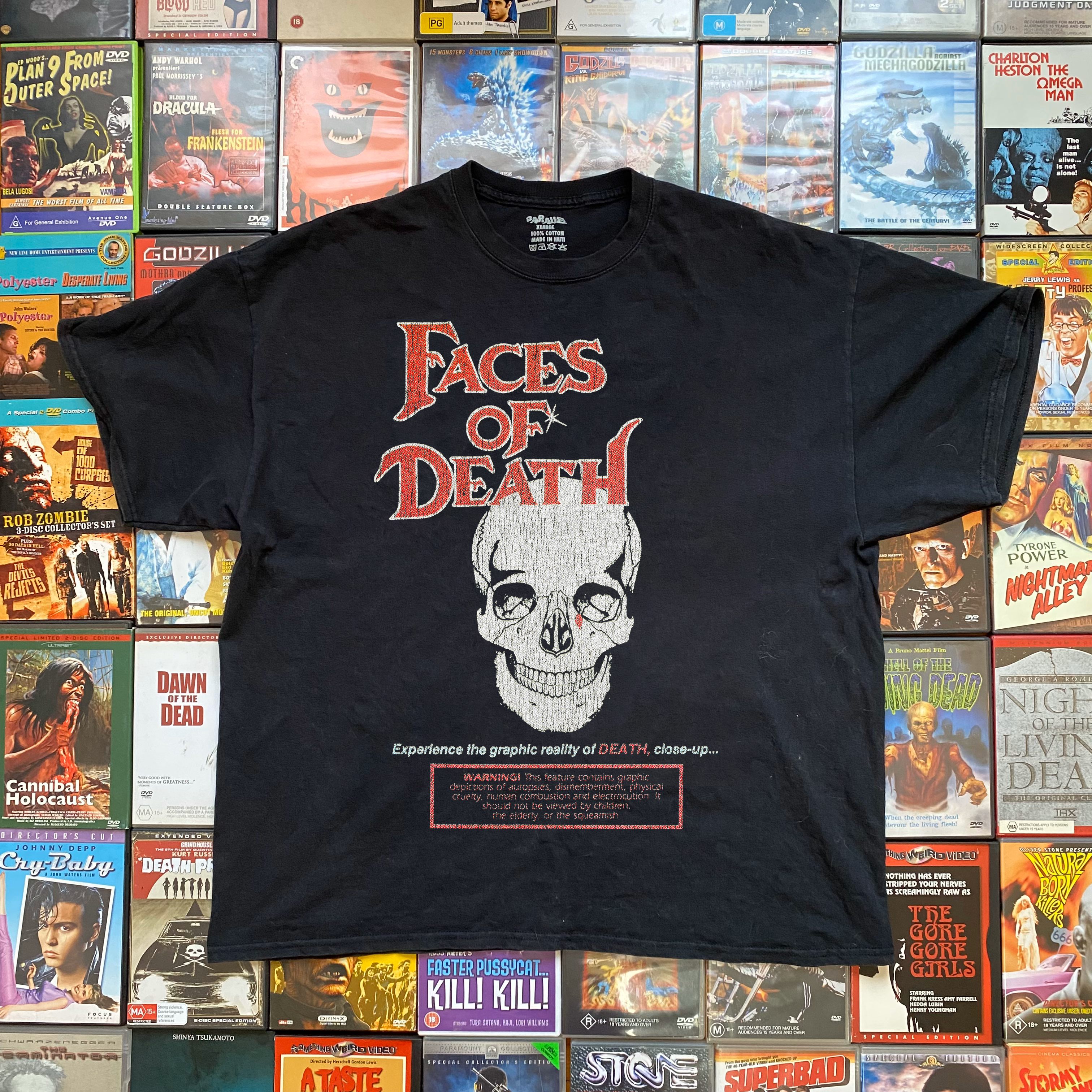 FACES OF DEATH PROMO BLACK T-SHIRT
