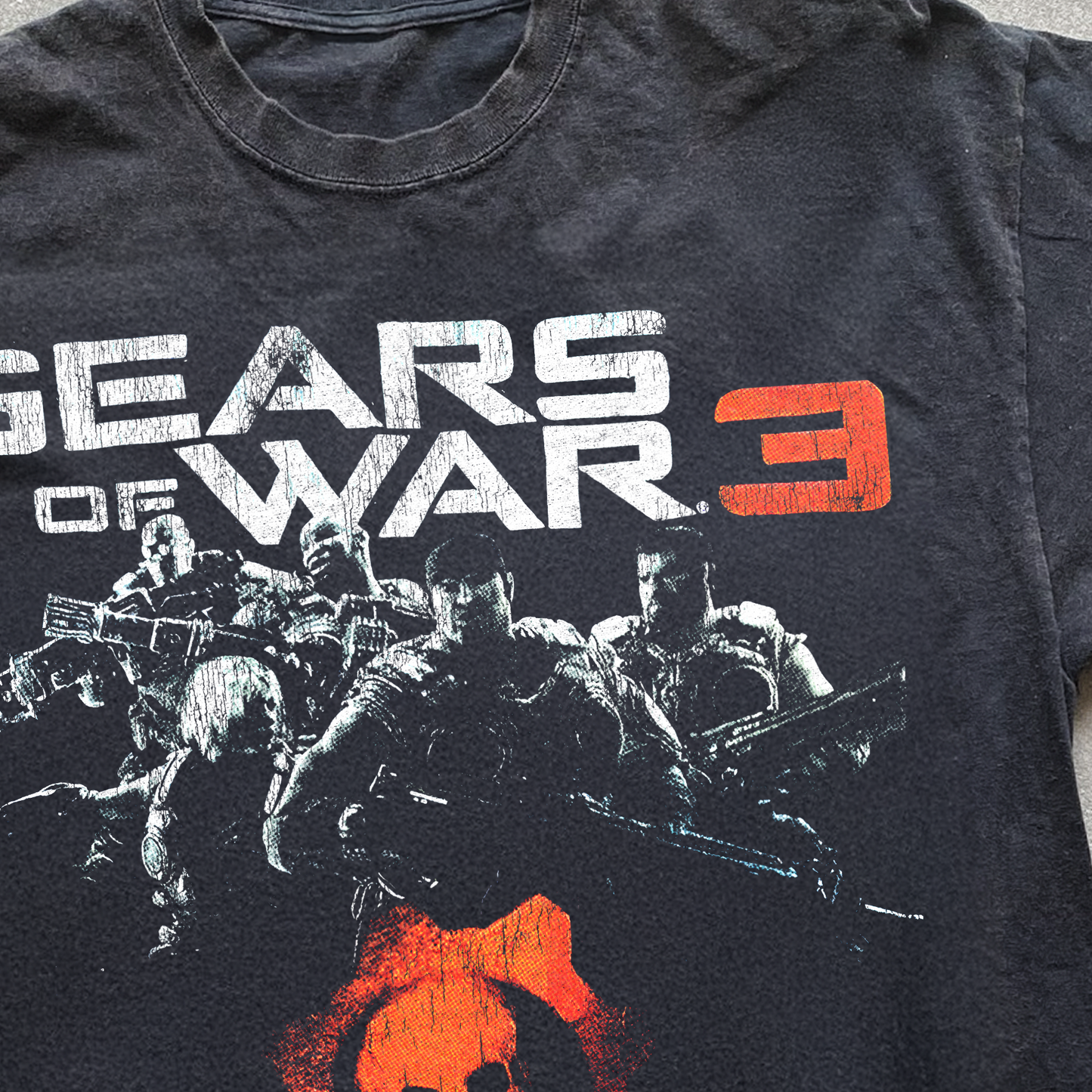 GEAR OF WVR III BLACK WASHED T-SHIRT