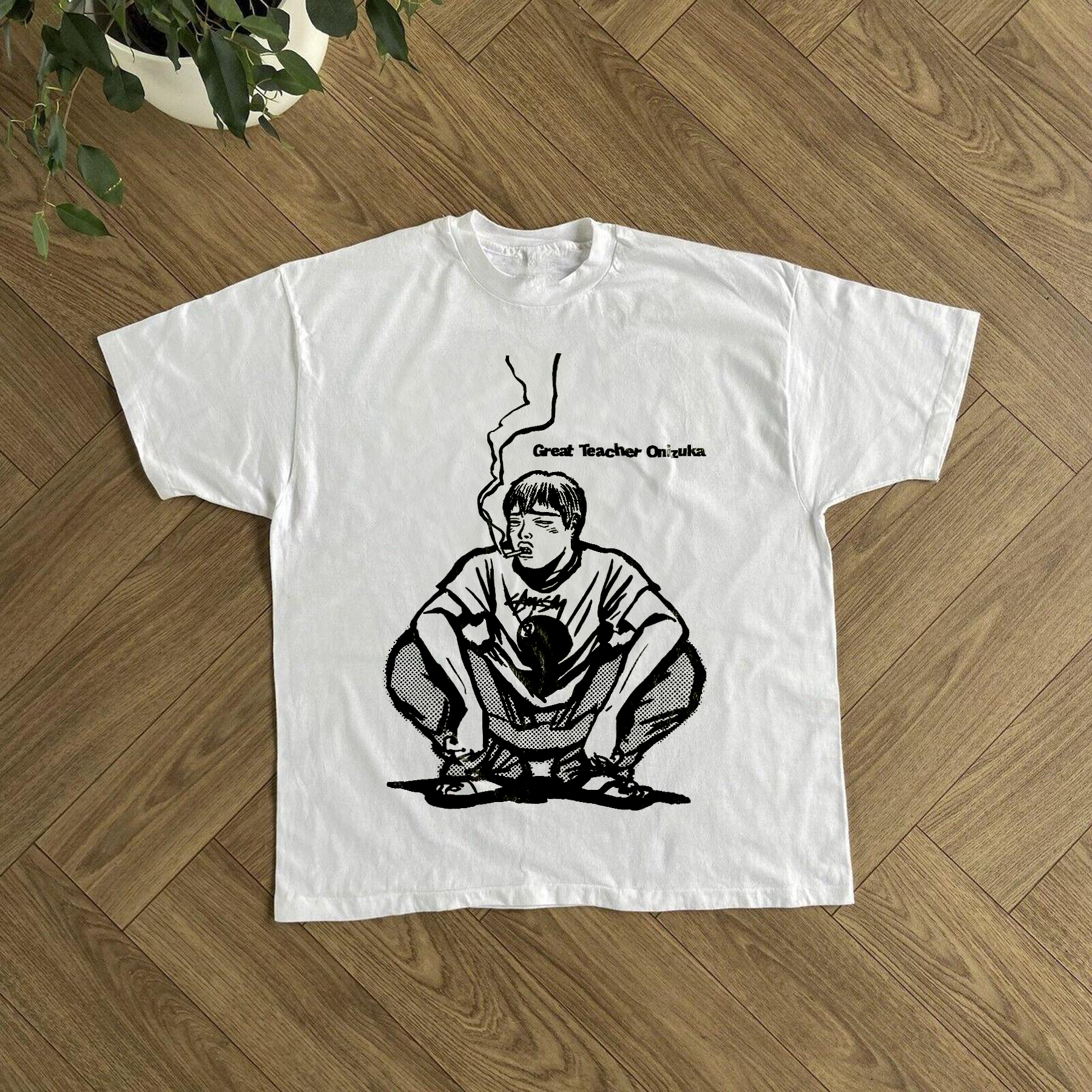 'GTO' GREAT TEACHER WHITE T-SHIRT