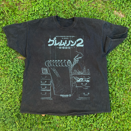 GREMLINS II JAPANESE PROMO VINTAGE BLACK T-SHIRT