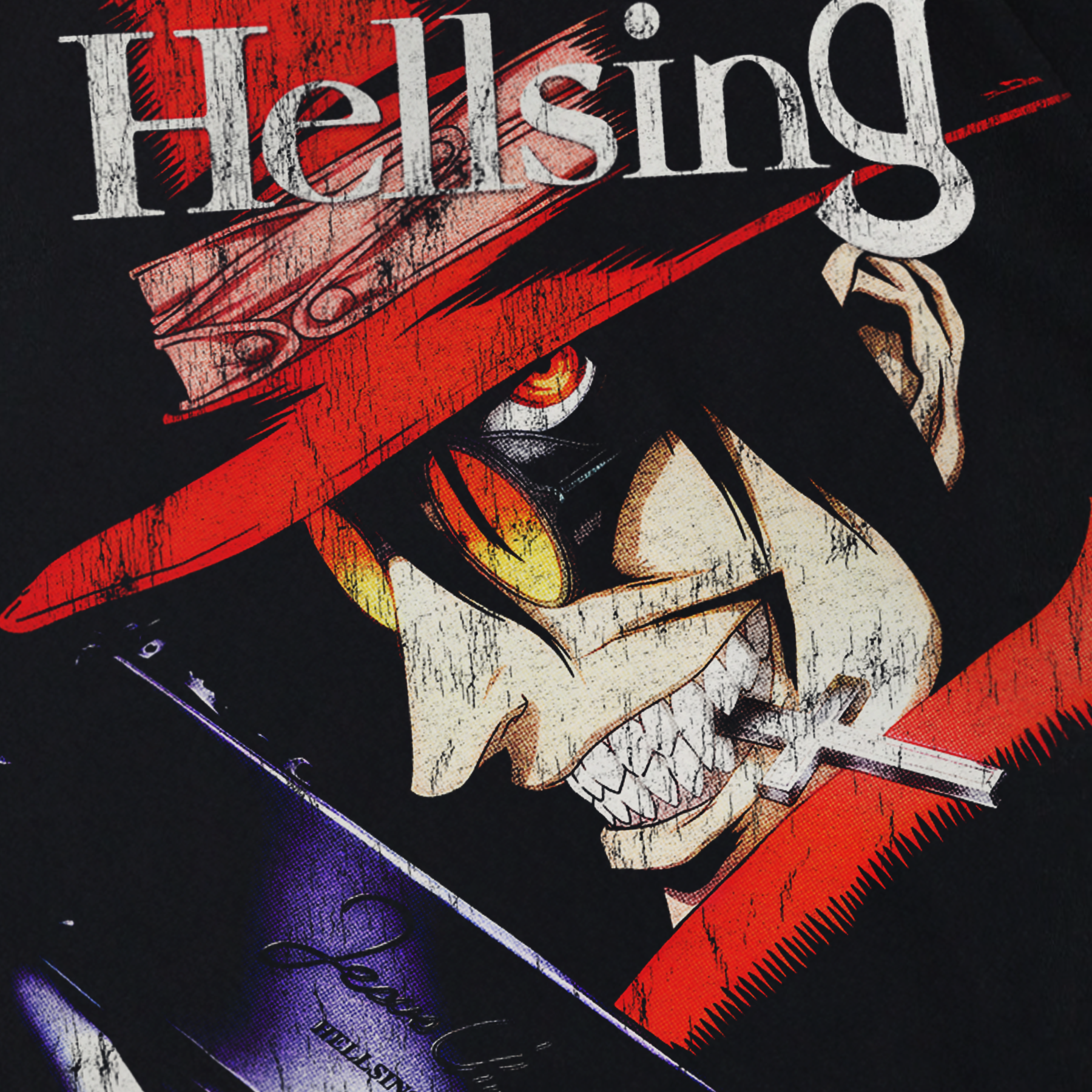 Vintage 'Hellsing' Alucard Promo Black T-Shirt Parallel Vintage 'Hellsing' Alucard Promo Black T-Shirt Parallel