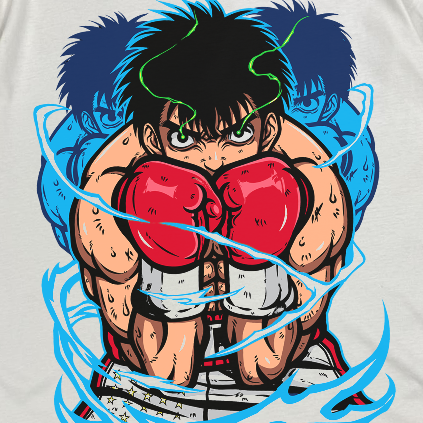 HAJIME NO IPPO 'AFTER-IMAGE' WHITE T-SHIRT