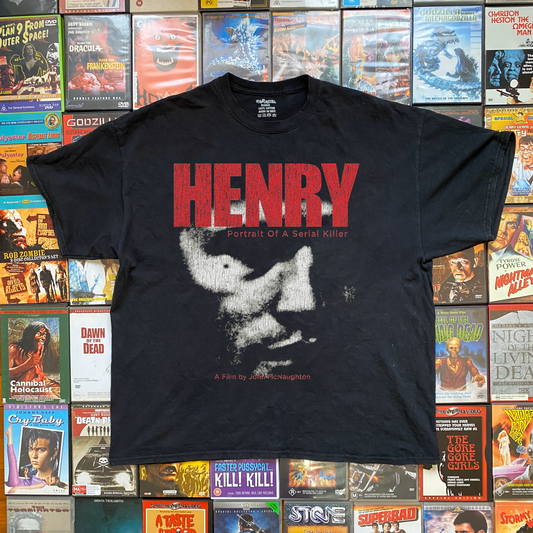 HENRY PORTRAIT OF A SERIAL KILLER PROMO WASHED BLACK T-SHIRT
