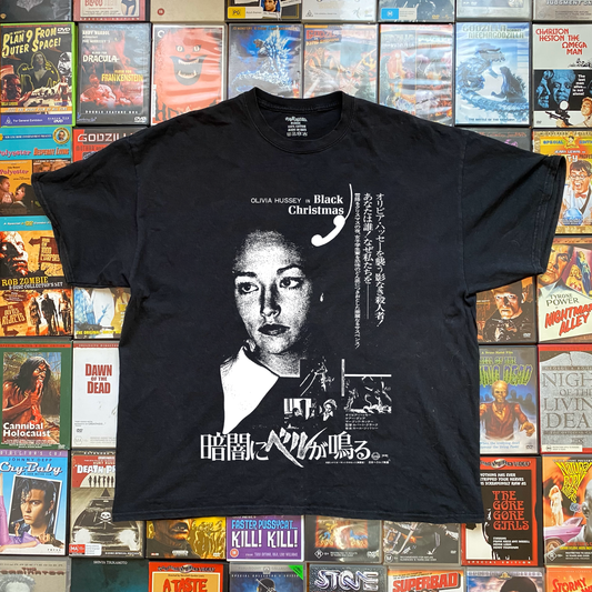 JAPANESE BLACK CHRISTMAS BLACK T-SHIRT