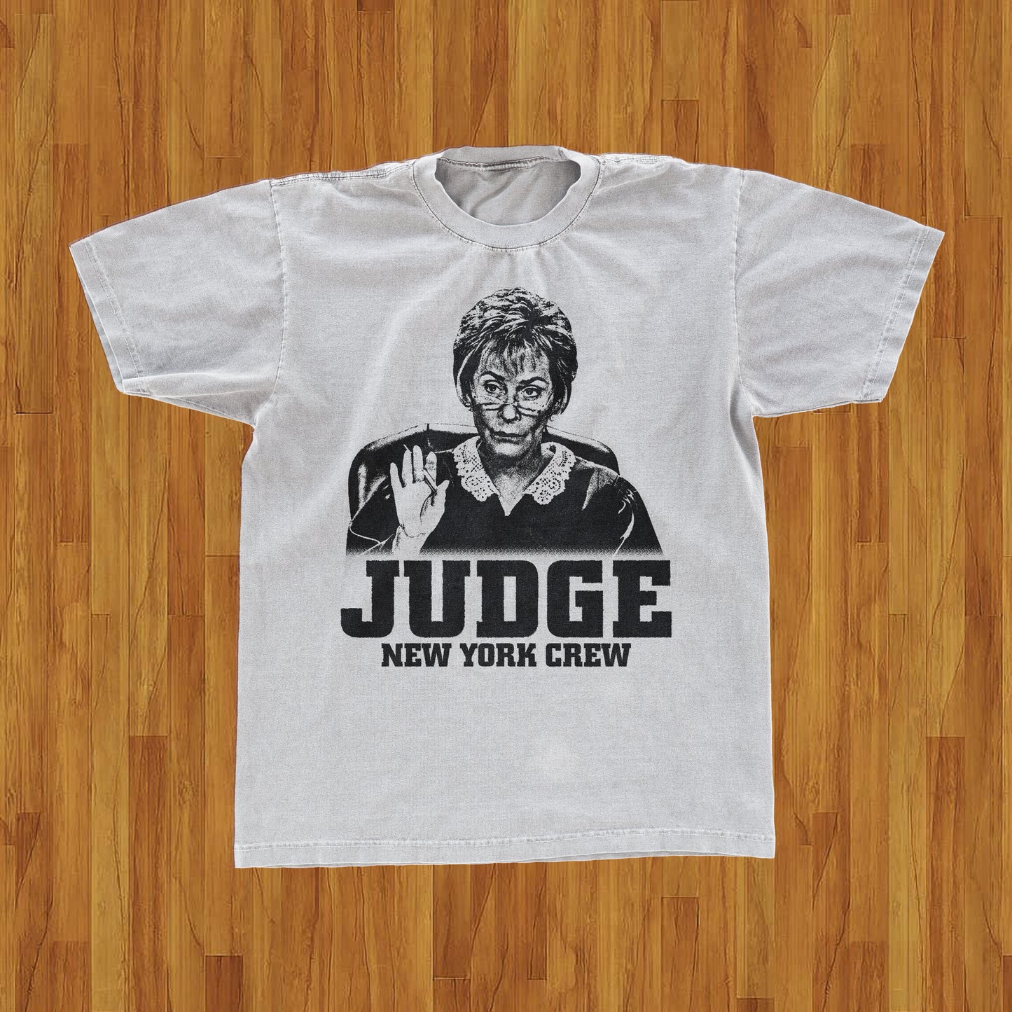 HARDCORE 'JUDGE' PARODY BLACK T-SHIRT