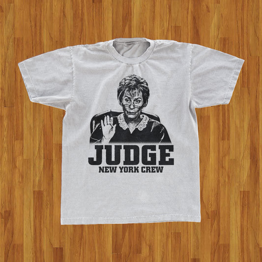 HARDCORE 'JUDGE' PARODY BLACK T-SHIRT