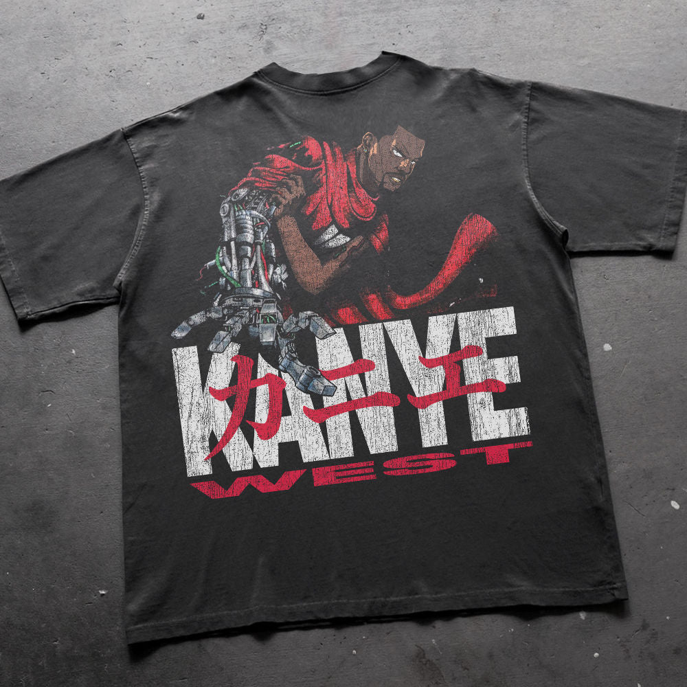 YE AKIRA WASHED BLACK TEE