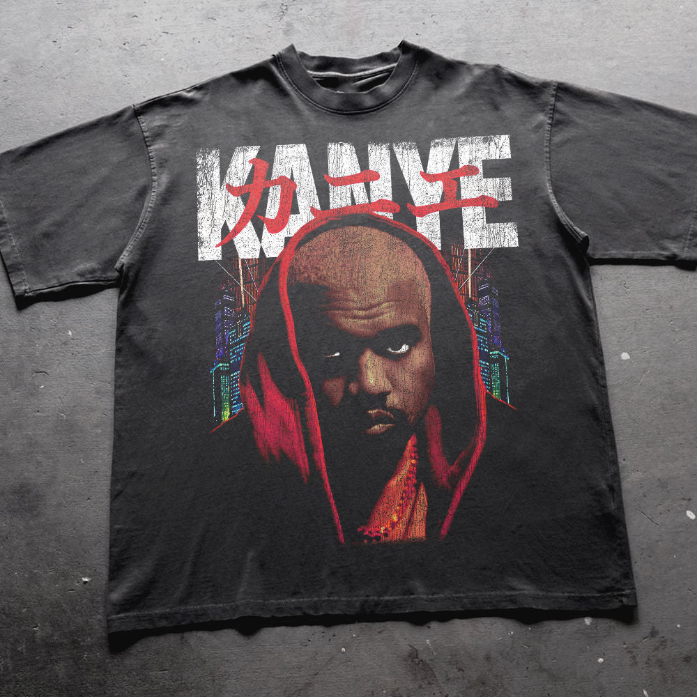 YE AKIRA WASHED BLACK TEE