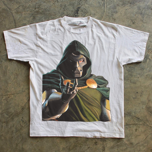 90s 'KNEEL BEFORE DOOM' WHITE T-SHIRT