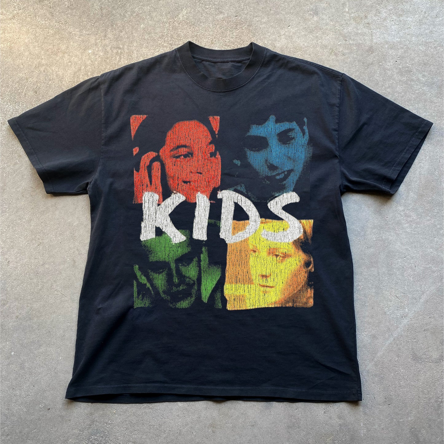 KIDS PROMO VINTAGE BLACK T-SHIRT