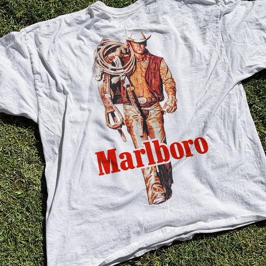 'Cattle Rustler' Vintage White T-shirt