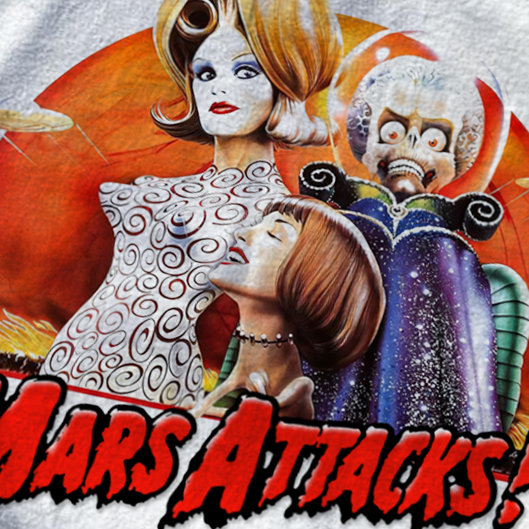 'MARS ATTACKS' WHITE PROMO T-SHIRT