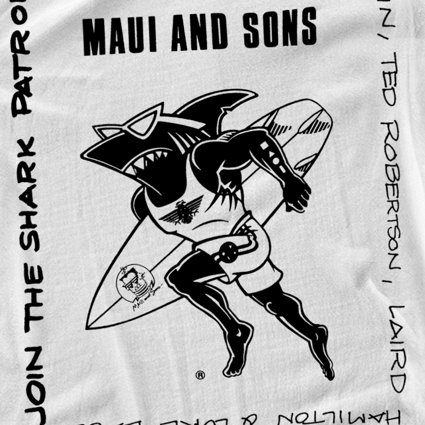 80s 'MAUI AND SONS' WHITE T-SHIRT