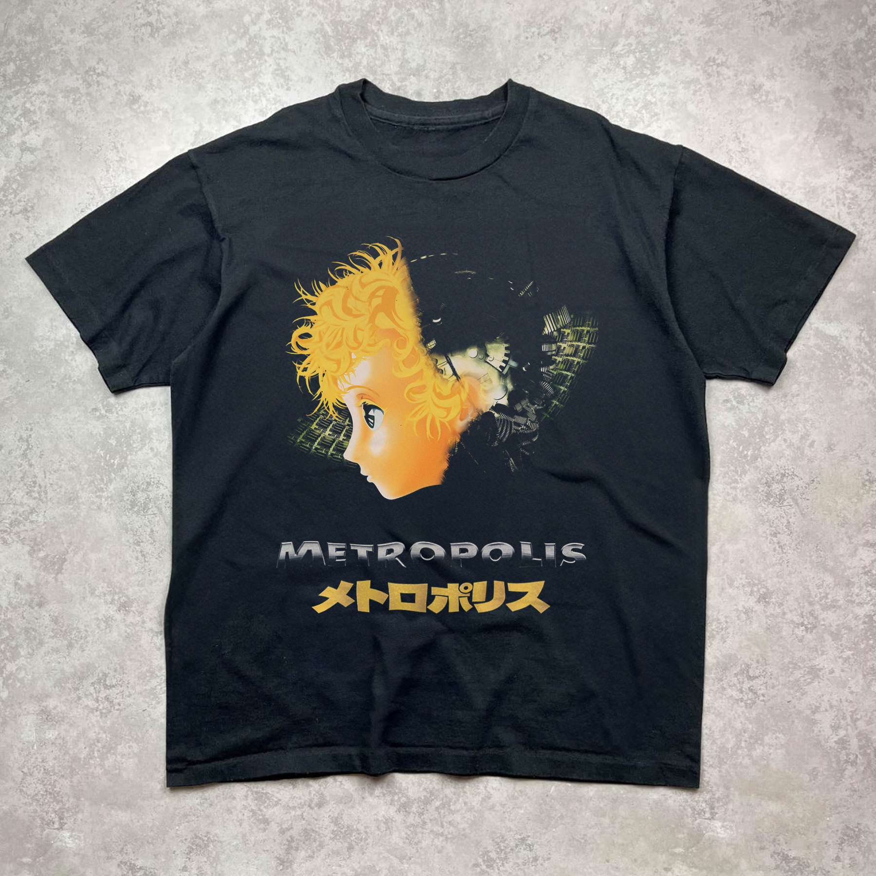 METROPOLIS 2001 'DIAGRAM' JAPANESE MERCH BLACK SHIRT
