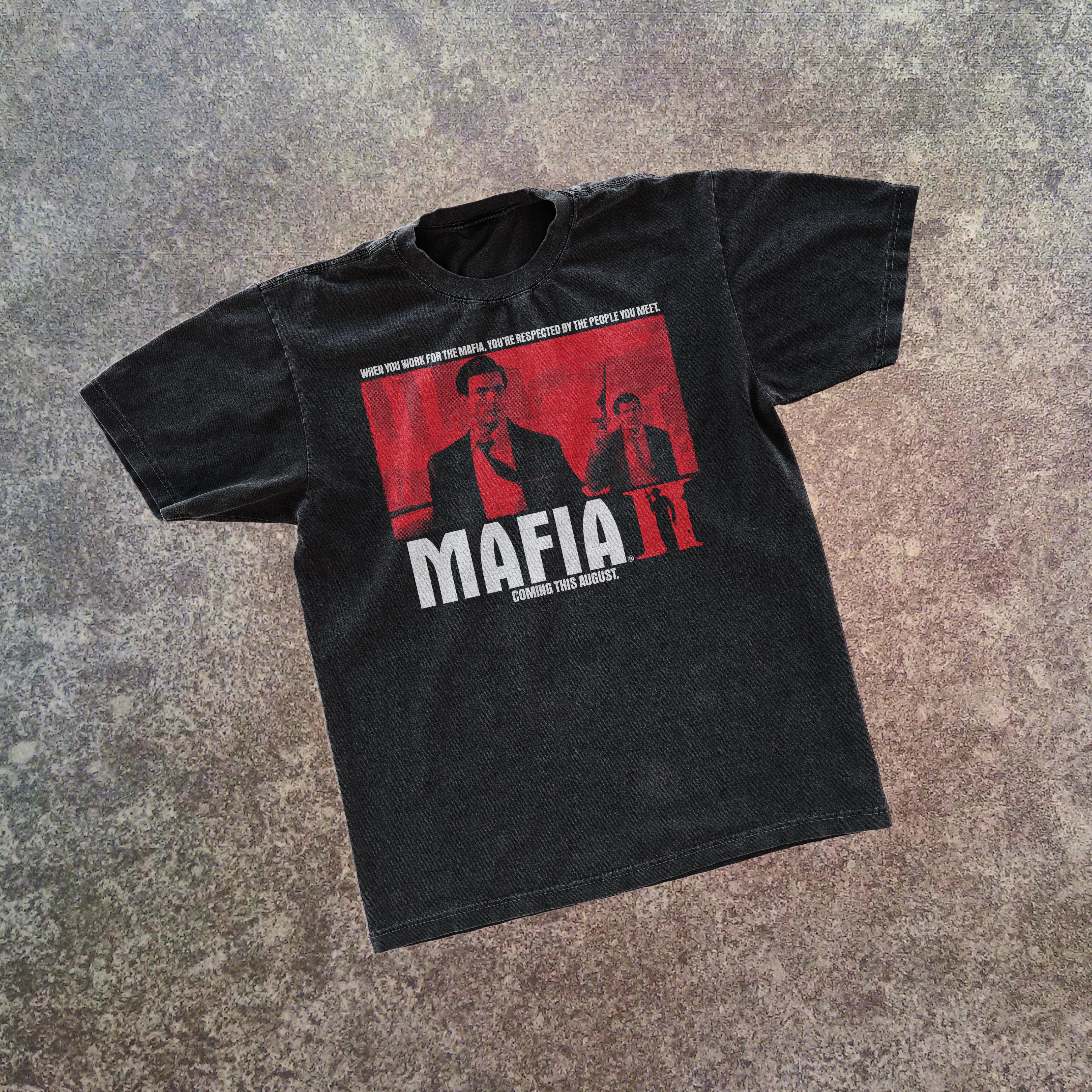 GANGSTA MAFIA II PROMO BLACK T-SHIRT