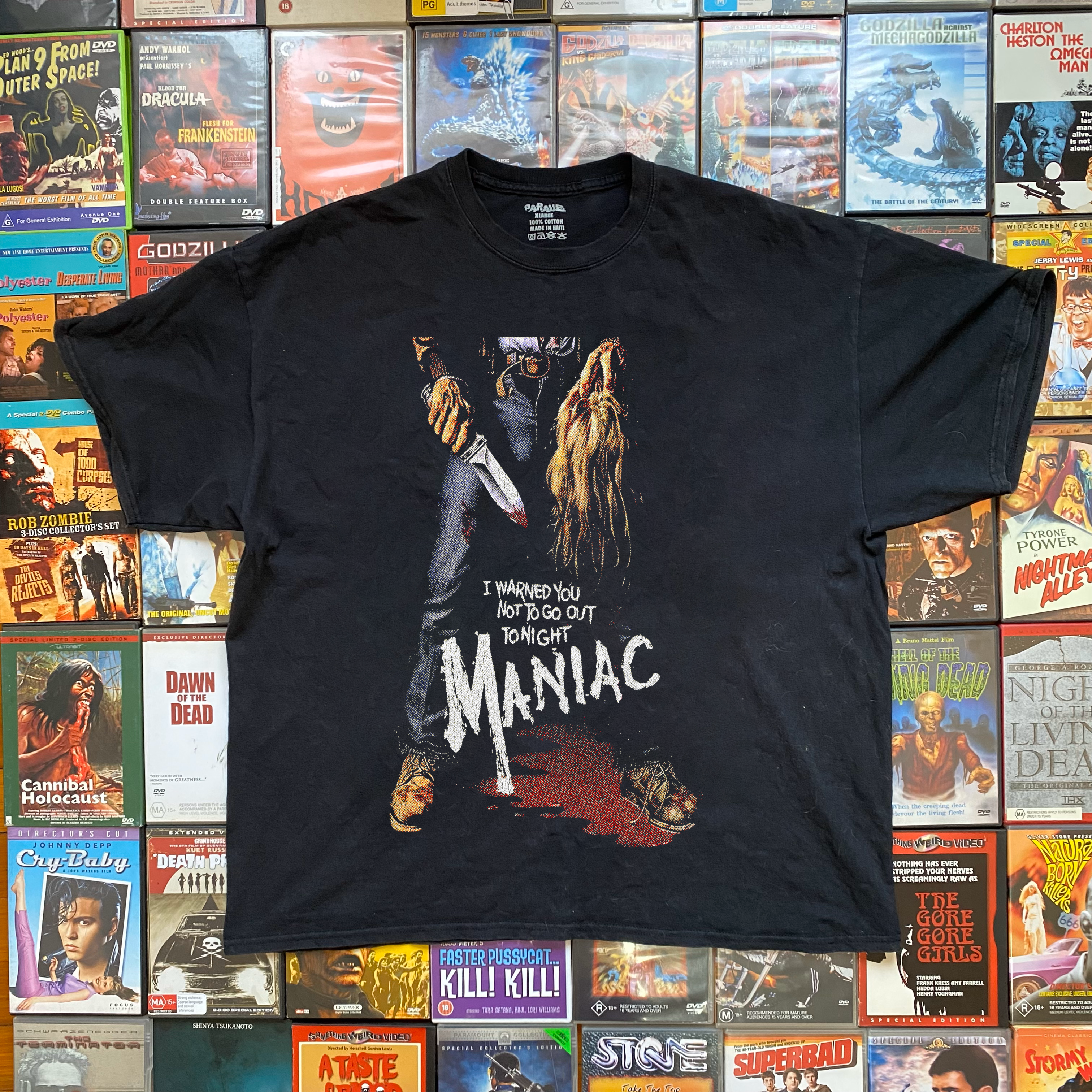 MANIAC PROMO BLACK T-SHIRT