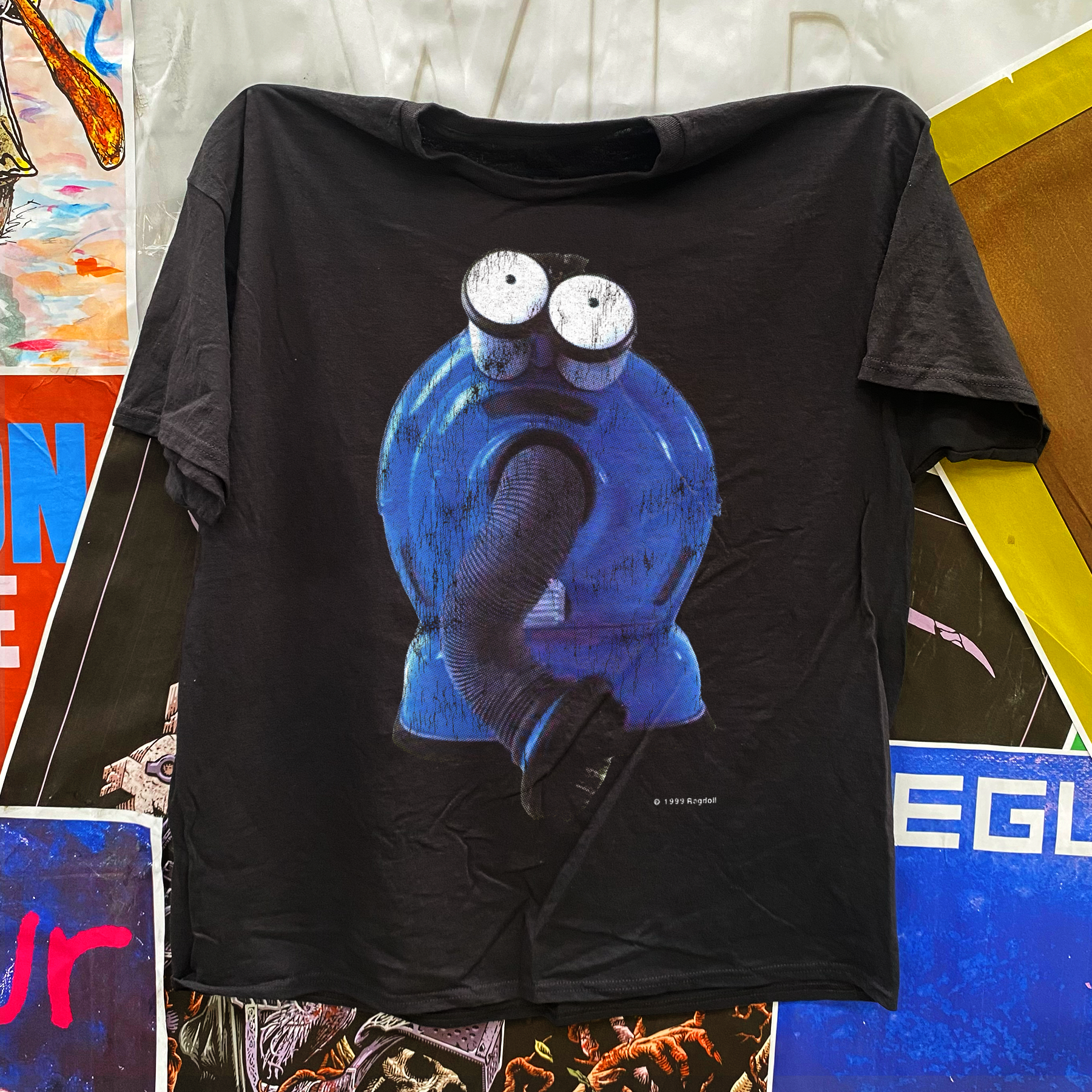 1999 'NOO-NOO' TUBBIES BLACK T-SHIRT