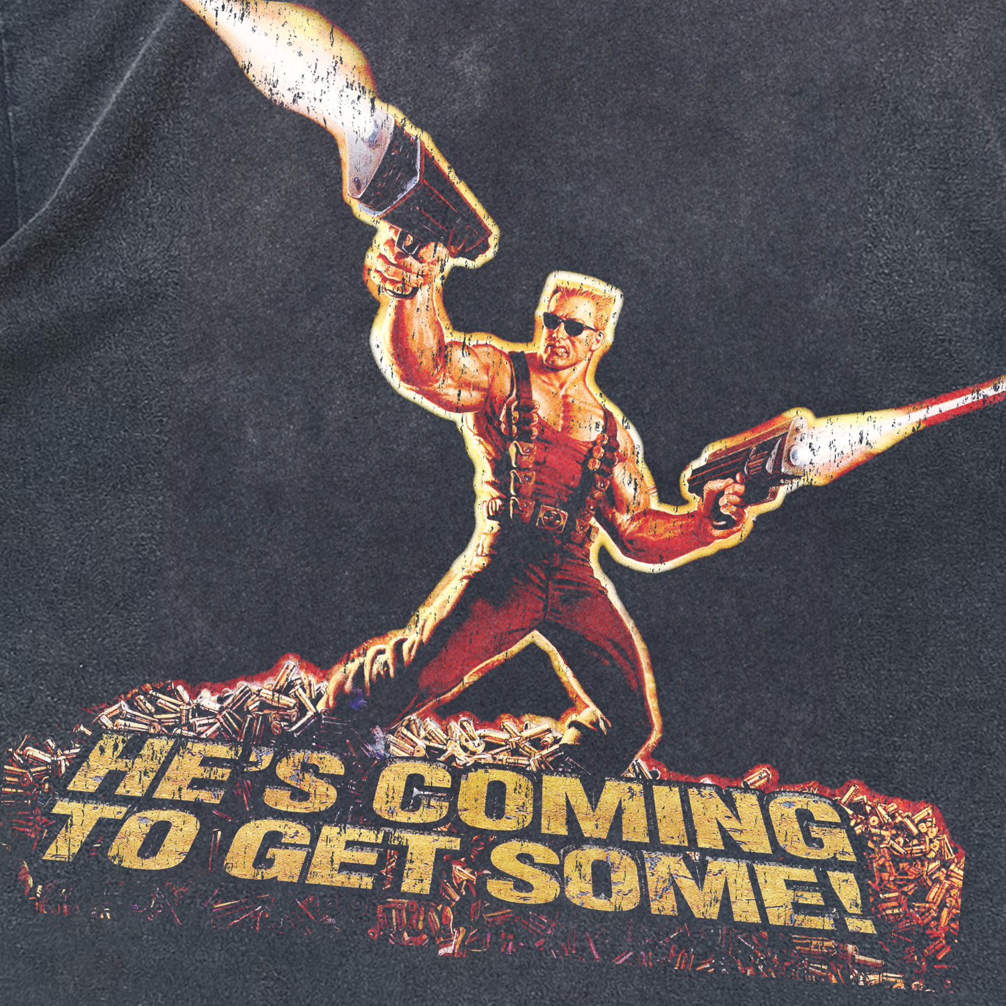 VINTAGE NUKEM 'COMING TO GET SOME' BLACK T-SHIRT