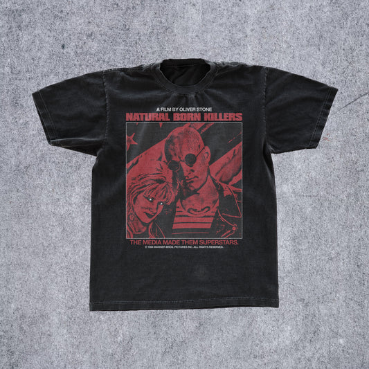 NATURAL B0RN KILL3RS PROMO BLACK T-SHIRT