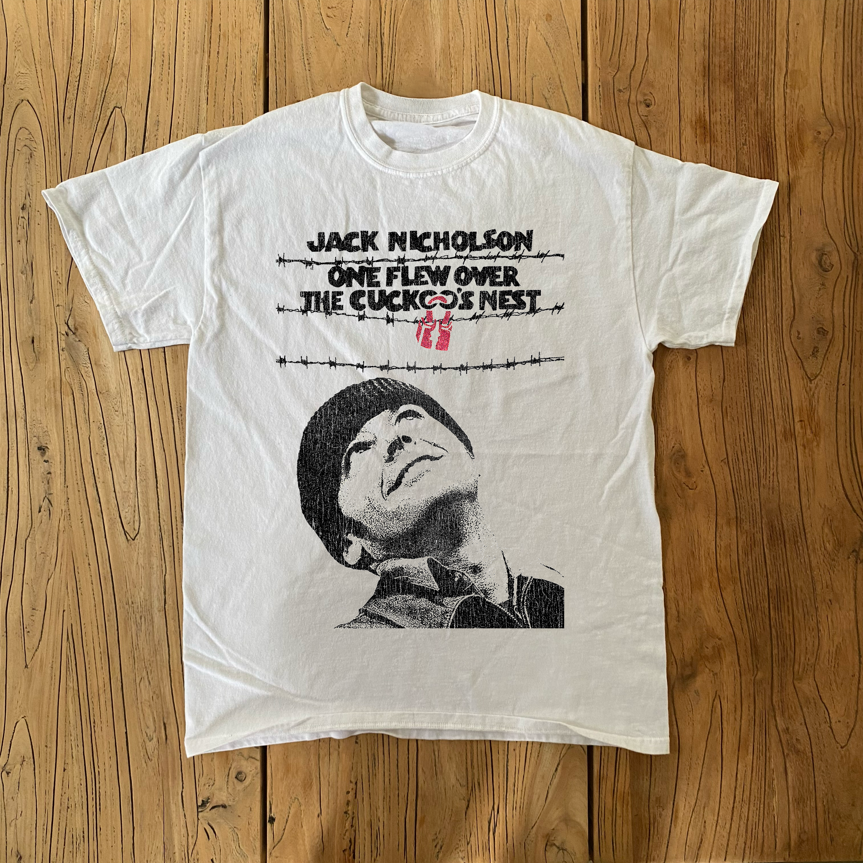 ONE FLEW OVER THE CUCKOO'S NEST PROMO BLACK T-SHIRT