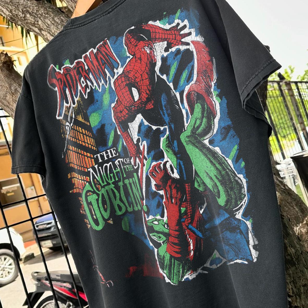 NIGHT 0F THE G0BLIN GRAIL WASHED BLACK T-SHIRT
