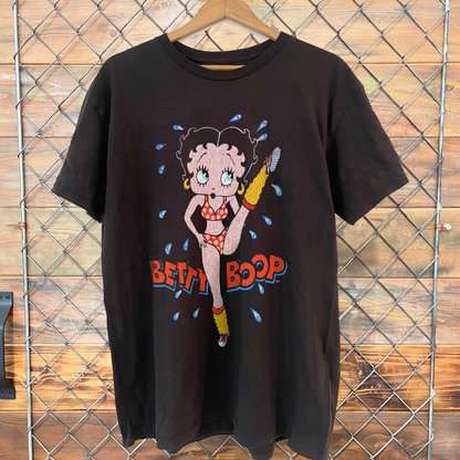 AEROBICS BETTY RARE BLACK T-SHIRT