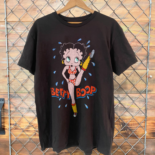 AEROBICS BETTY RARE BLACK T-SHIRT
