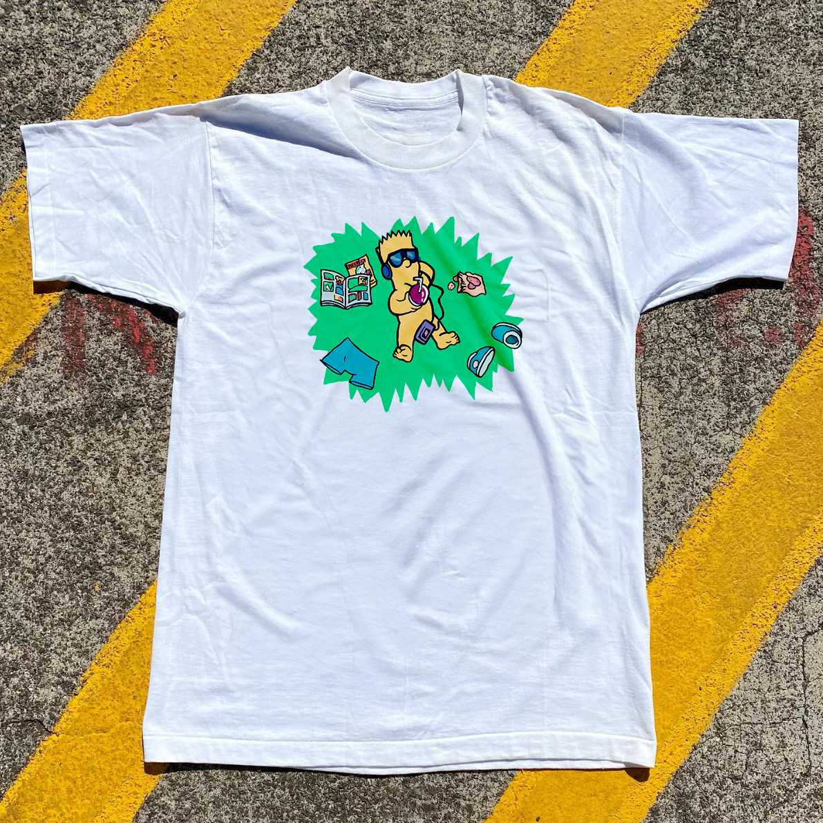 DEEP DEEP MOOD PREMIUM WHITE T-SHIRT
