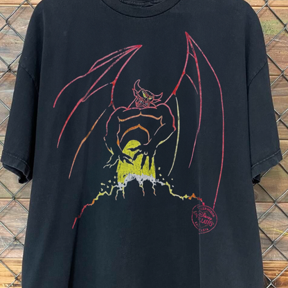 90'S CHERNAB0G SHADOWLORD WASHED BLACK T-SHIRT