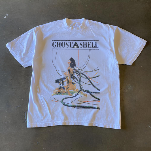 GHOST IN THE SHELL RARE WHITE T-SHIRT