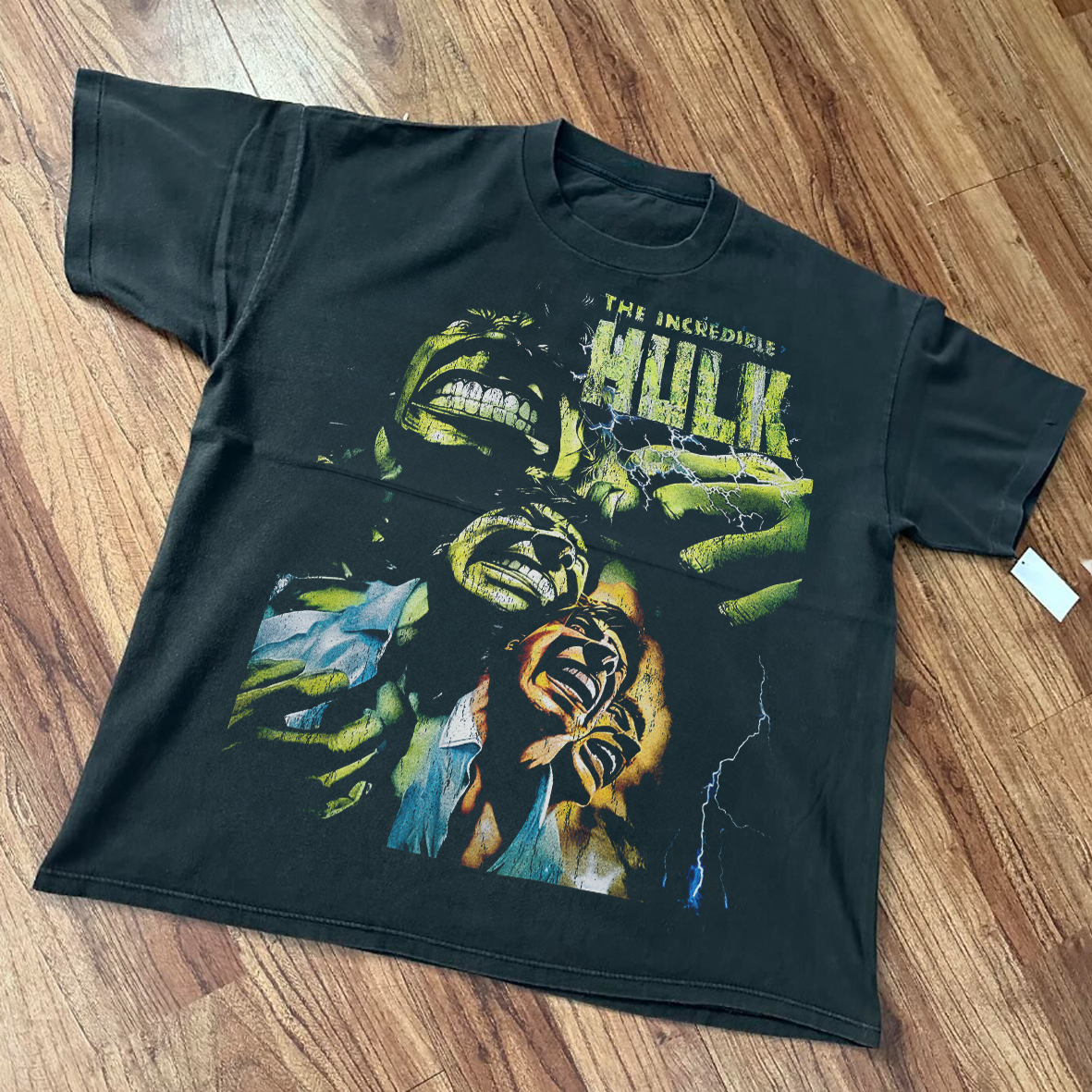 INCREDIBLE HVLK WASHED BLACK T-SHIRT