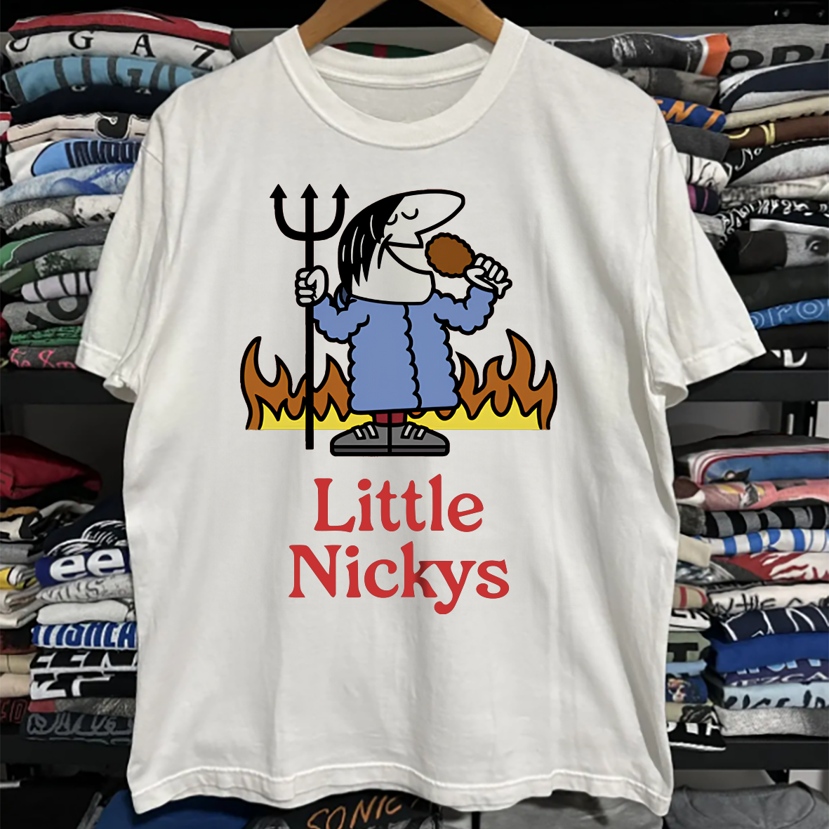 LITTLE NICKYS PREMIUM WHITE T-SHIRT