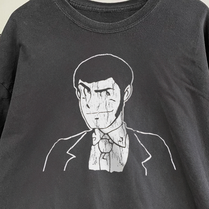 LUPIN THE 3RD CASTLE 0F CAGLI0STR0 90'S BLACK T-SHIRT