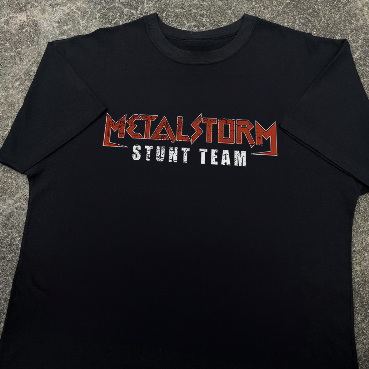 METAL STORM STUNT TEAM PREMIUM BLACK TSHIRT