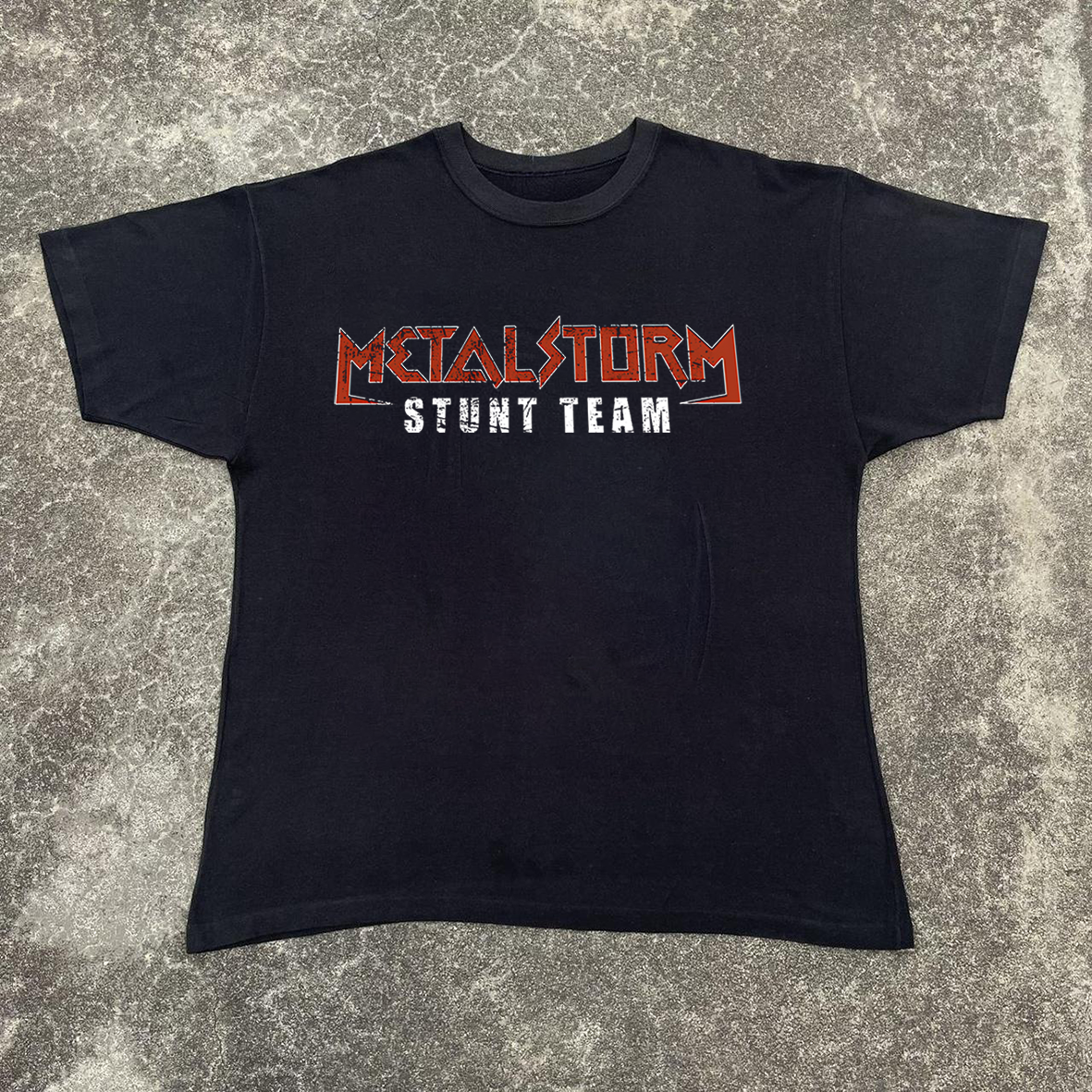 METAL STORM STUNT TEAM PREMIUM BLACK TSHIRT