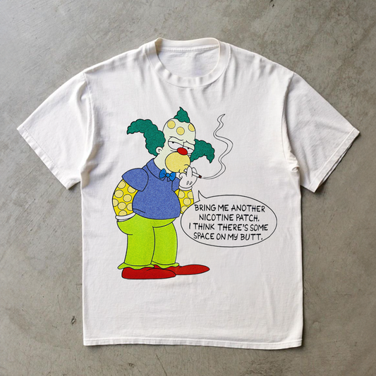 NICOTINE PATCH KRVSTY PREMIUM WHITE T-SHIRT