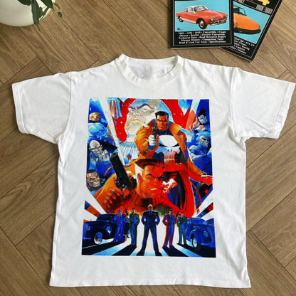 JAPANESE VINTAGE 'PUNISHER' ILLUSTRATION WHITE T-SHIRT