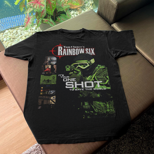 '98 'RAINBOW SIX' PROMO T-SHIRT BLACK
