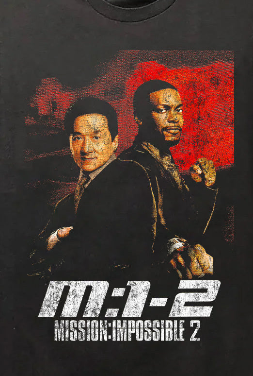 RUSH HOUR MI2 MASHUP BLACK T-SHIRT