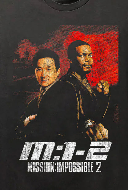 RUSH HOUR MI2 MASHUP BLACK T-SHIRT