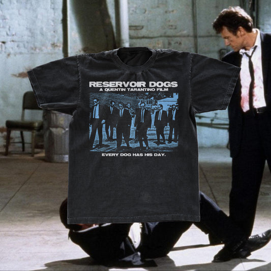 CLASSIC RESERV0IR D0GS BLACK PROMO T-SHIRT