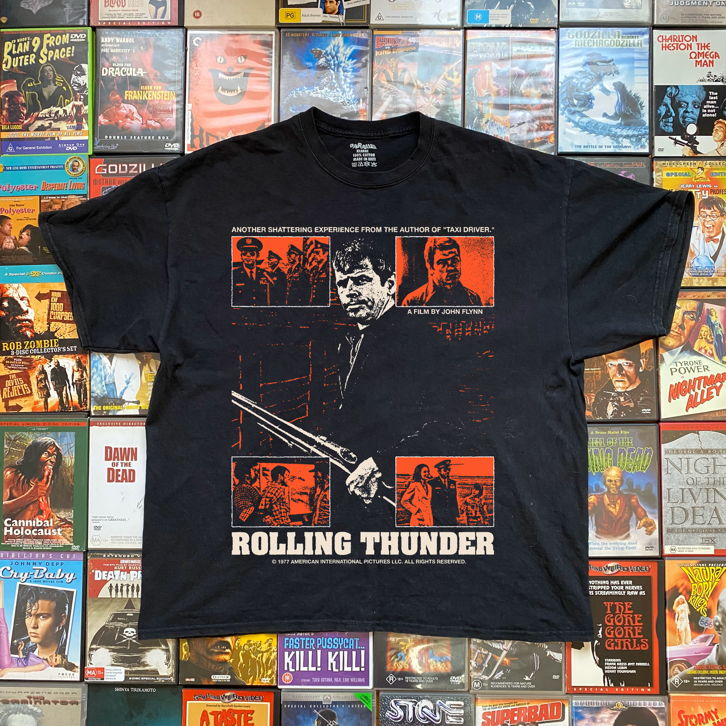 ROLLING THUNDER PROMO BLACK T-SHIRT
