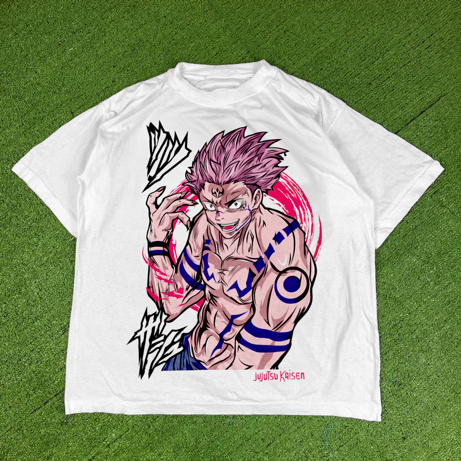 JUJUTSU KAISEN SUKUNA WHITE T-SHIRT