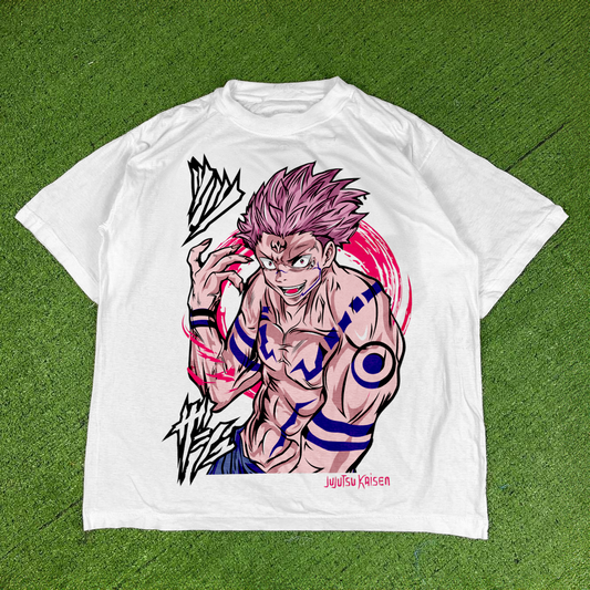 JUJUTSU KAISEN SUKUNA WHITE T-SHIRT