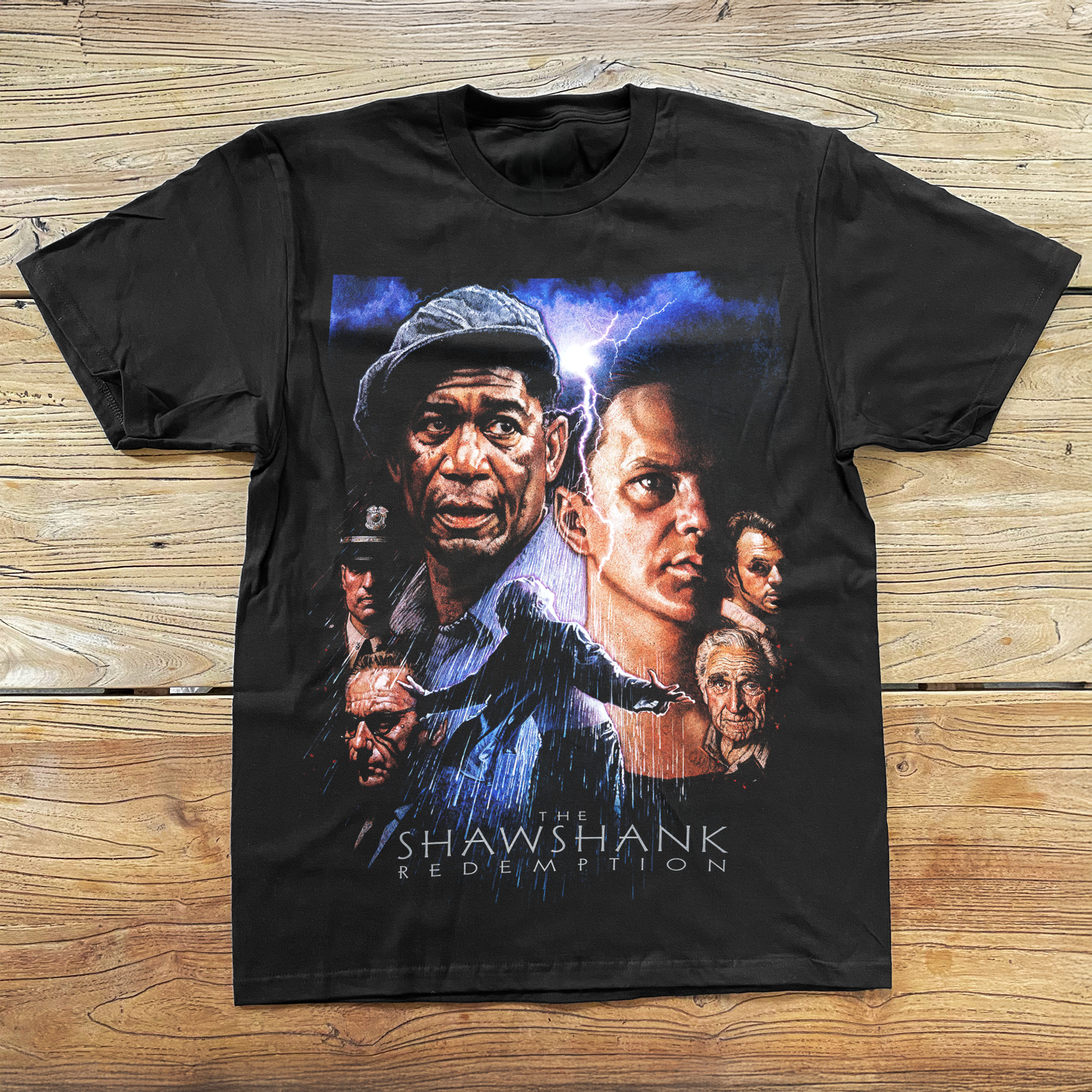 'SHAWSHANK REDEMPTION' 1994 BLACK T-SHIRT