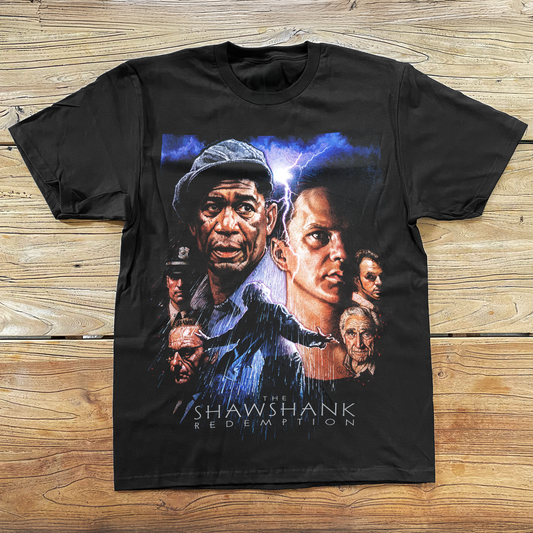 'SHAWSHANK REDEMPTION' 1994 BLACK T-SHIRT
