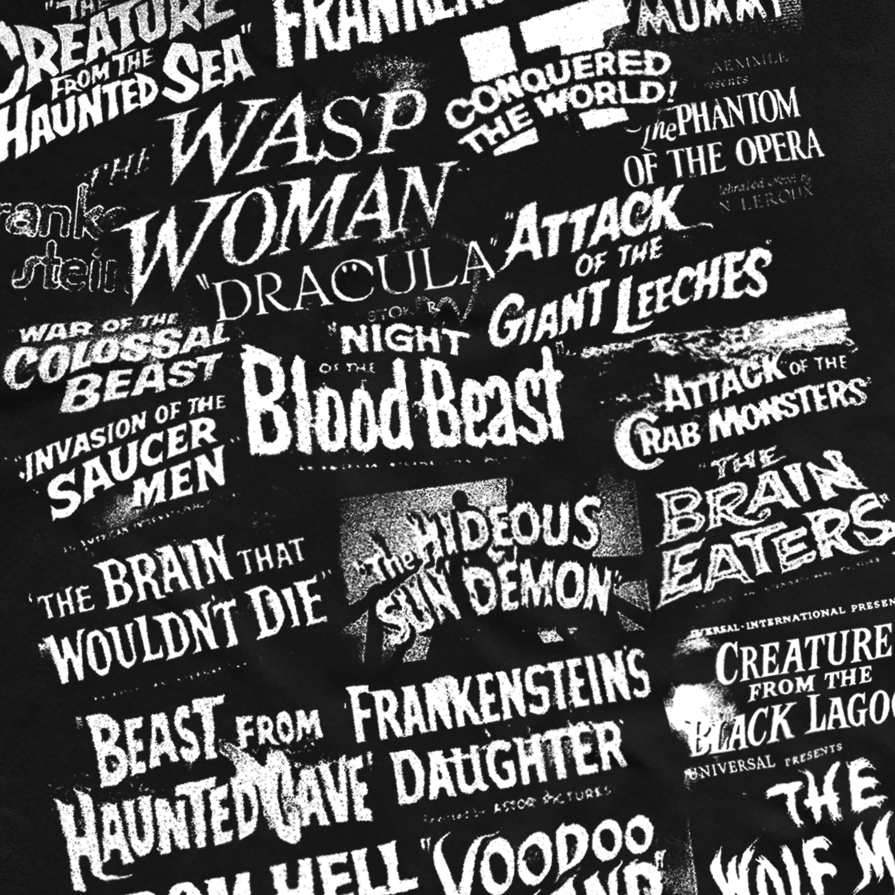 CLASSIC 'SILVER AGE CINEMA' WASHED BLACK T-SHIRT