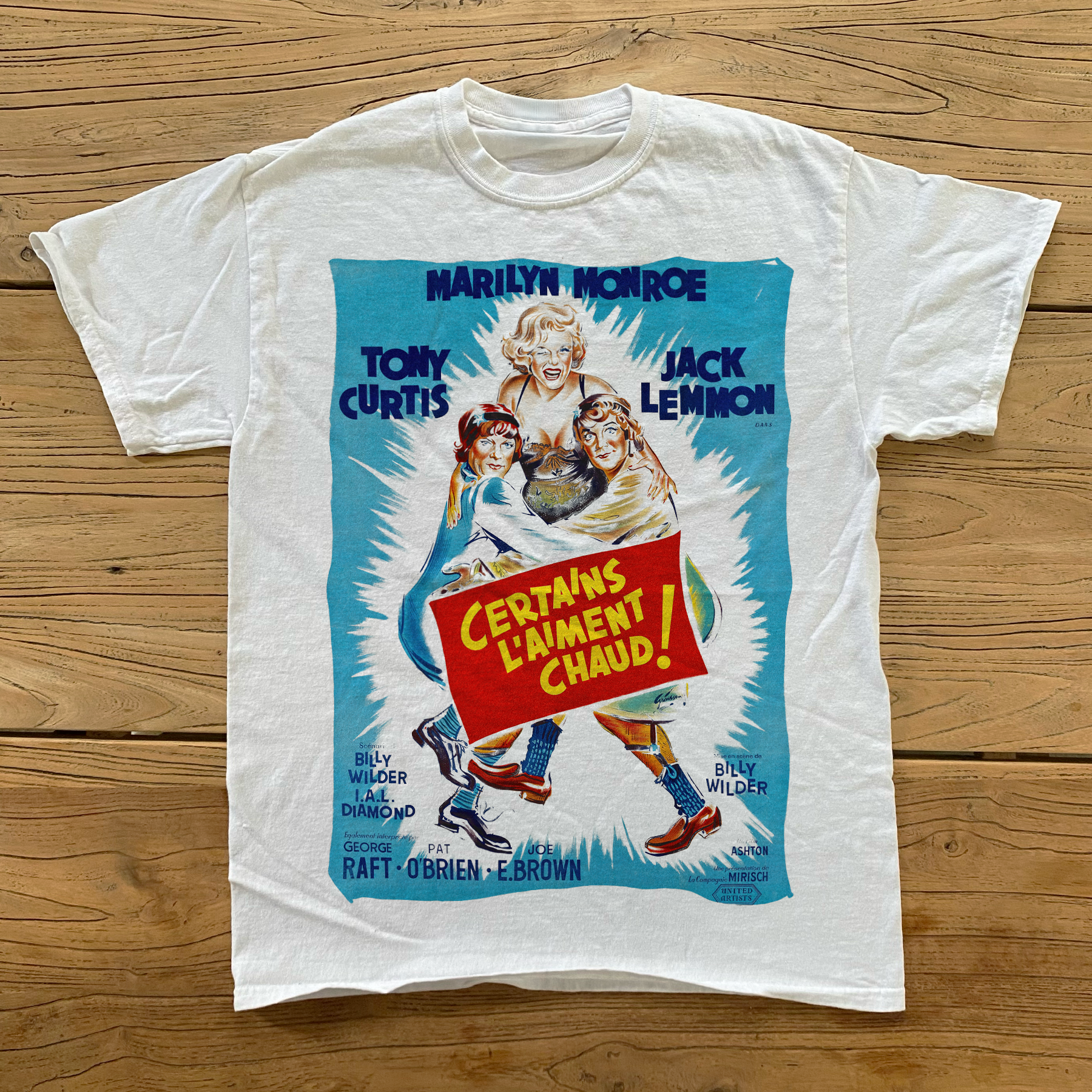 FRENCH 'SOME LIKE IT HOT' PROMO WHITE T-SHIRT